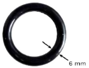 Spulergummi 6mm2